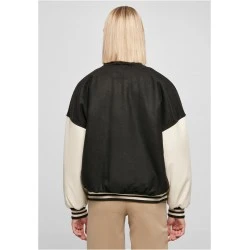 Дамско колежанско яке в черно Urban Classics Ladies College Jacket
