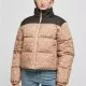 Дамско яке с широка кройка в бежов цвят Urban Classics Ladies AOP Jacket, Якета - Hoodstyle.bg