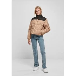 Дамско яке с широка кройка в бежов цвят Urban Classics Ladies AOP Jacket