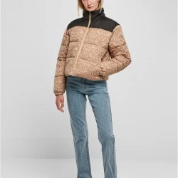 Дамско яке с широка кройка в бежов цвят Urban Classics Ladies AOP Jacket