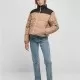 Дамско яке с широка кройка в бежов цвят Urban Classics Ladies AOP Jacket, Якета - Hoodstyle.bg