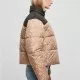 Дамско яке с широка кройка в бежов цвят Urban Classics Ladies AOP Jacket, Якета - Hoodstyle.bg