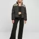 Дамско яке с широка кройка в черен цвят Urban Classics Ladies AOP Jacket, Якета - Hoodstyle.bg
