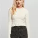 Дамска  плетена блуза в бял цвят Urban Classics Ladies Twisted Back, Блузи - Hoodstyle.bg