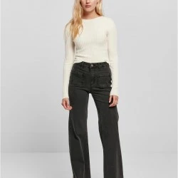 Дамска  плетена блуза в бял цвят Urban Classics Ladies Twisted Back