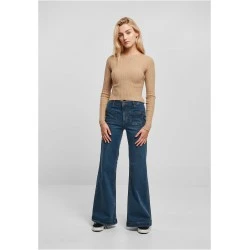 Дамска  плетена блуза в бежов цвят Urban Classics Ladies Twisted Back