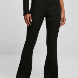 Дамски плетен клин в черен цвят Urban Classics Rib Knit Leggings