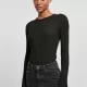 Дамско плетено боди в черен цвят Urban Classics Longsleeve Body, Блузи - Hoodstyle.bg