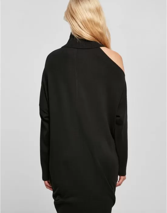 Дамска плетена рокля в черен цвят Urban Classics Ladies Dress, Рокли - Hoodstyle.bg