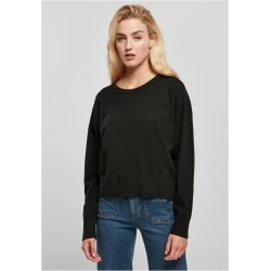 Широка дамска блуза в черен цвят Urban Classics Basic 