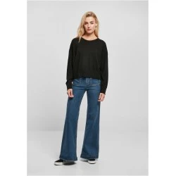 Широка дамска блуза в черен цвят Urban Classics Basic 