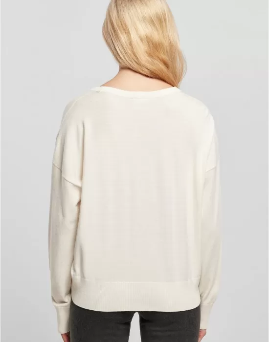 Широка дамска блуза в бял цвят Urban Classics Basic, Блузи - Hoodstyle.bg