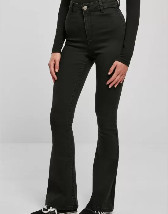Дамски дънки в черен цвят Urban Classics Ladies Denim Pants, Дънки - Hoodstyle.bg