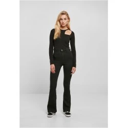 Дамски дънки в черен цвят Urban Classics Ladies Denim Pants