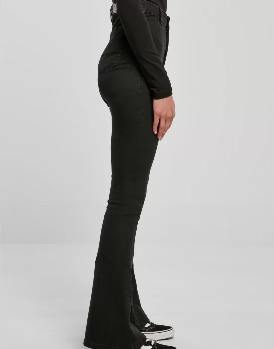 Дамски дънки в черен цвят Urban Classics Ladies Denim Pants, Дънки - Hoodstyle.bg