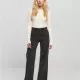 Дамски дънки с висока талия в черен цвят Urban Classics Denim Pants, Дънки - Hoodstyle.bg