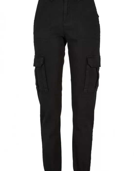Дамски панталон в черен цвят Urban Classics Ladies Pants, Панталони - Hoodstyle.bg