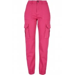 Дамски панталон в розов цвят Urban Classics Ladies Pants