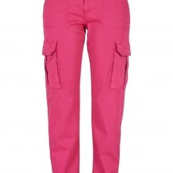 Дамски панталон в розов цвят Urban Classics Ladies Pants