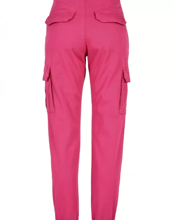 Дамски панталон в розов цвят Urban Classics Ladies Pants, Панталони - Hoodstyle.bg