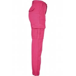 Дамски панталон в розов цвят Urban Classics Ladies Pants
