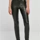 Дамски кожен панталон в черен цвят Urban Classics Ladies Leather Pants, Панталони - Hoodstyle.bg