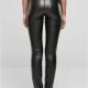 Дамски кожен панталон в черен цвят Urban Classics Ladies Leather Pants, Панталони - Hoodstyle.bg