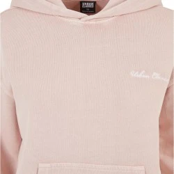 Дамски суичър с качулка в розов цвят Urban Classics Terry Hoody