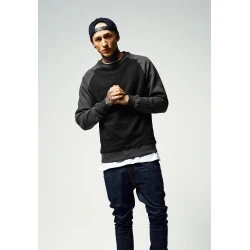 Мъжка блуза с реглан ръкави Urban Classics blk/cha