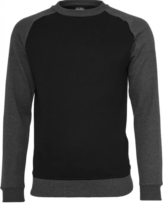 Мъжка блуза с реглан ръкави Urban Classics blk/cha, Блузи - Hoodstyle.bg