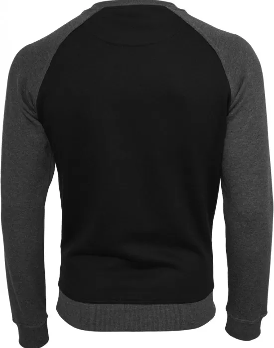 Мъжка блуза с реглан ръкави Urban Classics blk/cha, Блузи - Hoodstyle.bg