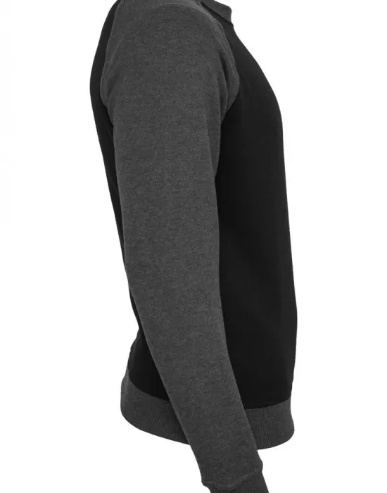Мъжка блуза с реглан ръкави Urban Classics blk/cha, Блузи - Hoodstyle.bg