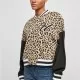 Дамско колежанско яке в животински принт  Urban Classics Ladies Jacket unionbeigeleo/black, Якета - Hoodstyle.bg