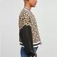 Дамско колежанско яке в животински принт  Urban Classics Ladies Jacket unionbeigeleo/black, Якета - Hoodstyle.bg