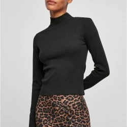 Дамска блуза в черен цвят Urban Classics Back Cut Out