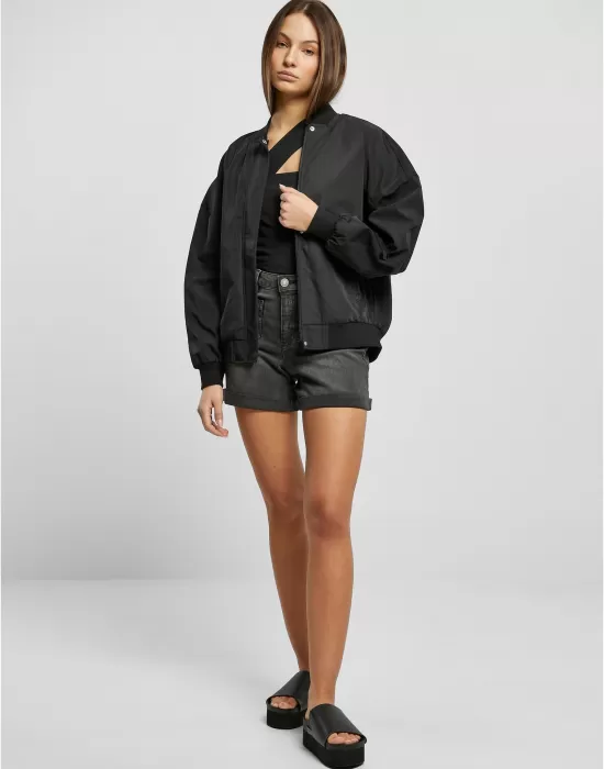 Дамско бомбър яке в черен цвят Urban Classics Bomber Jacket, Якета - Hoodstyle.bg