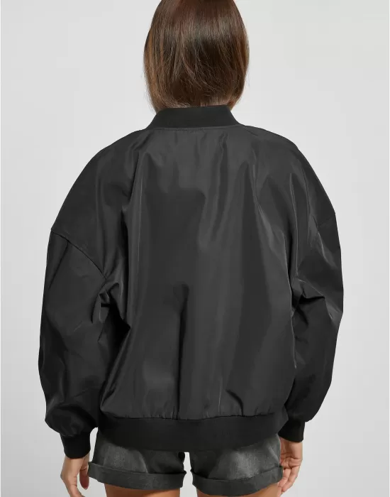 Дамско бомбър яке в черен цвят Urban Classics Bomber Jacket, Якета - Hoodstyle.bg