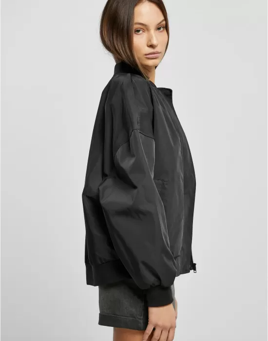 Дамско бомбър яке в черен цвят Urban Classics Bomber Jacket, Якета - Hoodstyle.bg