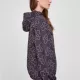 Дамска ветровка с качулка в тъмнолилав цвят Urban Classics Ladies AOP Jacket, Якета - Hoodstyle.bg