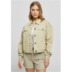 Дамско дънково яке в бежов цвят Urban Classics Denim Jacket