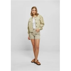 Дамско дънково яке в бежов цвят Urban Classics Denim Jacket