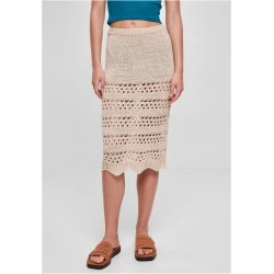 Дамска плетена пола в бежов цвят Urban Classics Ladies Knit Skirt