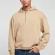 Мъжки суичър с качулка и цип в бежово Urban Classics Zip Hoody unionbeige, Суичъри - Hoodstyle.bg