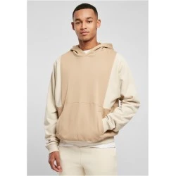 Мъжки суичър с качулка в бежов цвят Urban Classics Hoody unionbeige/softseagrass