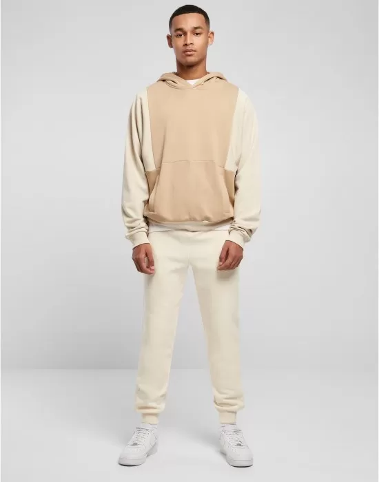 Мъжки суичър с качулка в бежов цвят Urban Classics Hoody unionbeige/softseagrass, Суичъри - Hoodstyle.bg
