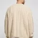Мъжка плетена жилетка в бежов цвят Urban Classics Boxy Cardigan, Якета - Hoodstyle.bg