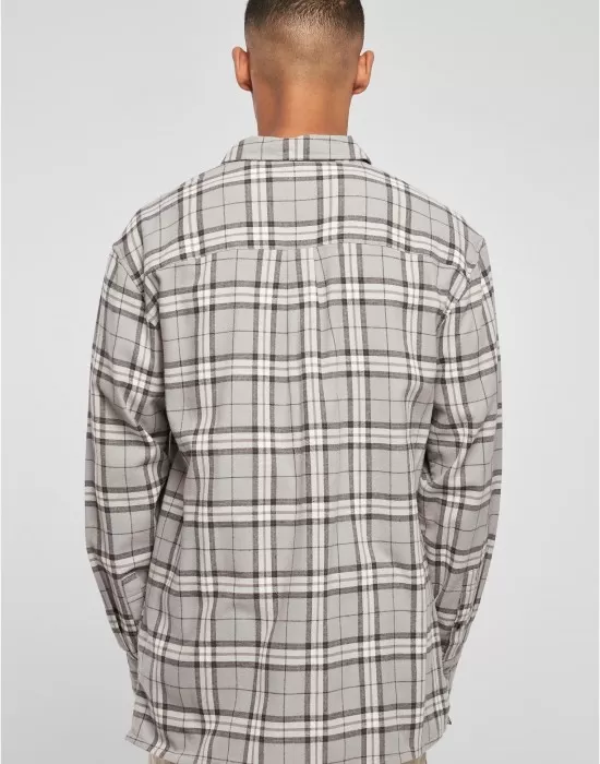 Мъжка карирана риза Urban Classics Long Shirt, Ризи - Hoodstyle.bg