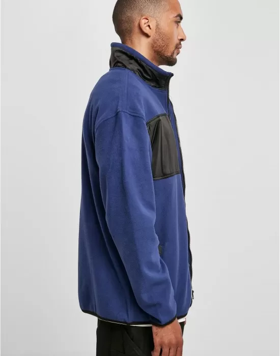 Мъжко поларено яке в син цвят Urban CLassics Fleece Jacket, Якета Пролет / Есен - Hoodstyle.bg