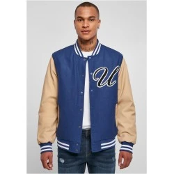 Мъжко колежанско яке в син цвят Urban Classics College Jacket