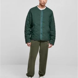 Мъжко ватирано яке в зелен цвят Urban Classics Liner Jacket